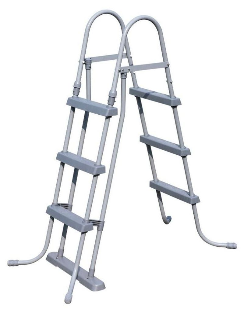 Bestway 58330 / 24, Drabina, Szary, Metal, 150 kg, 3 krok., Zdjęcie produktu 
