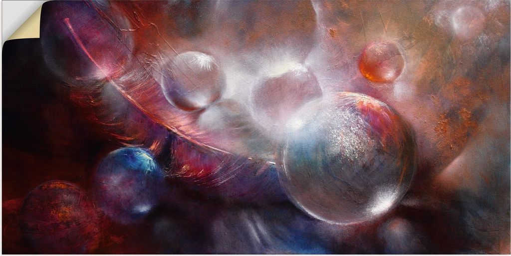 ARTland Wandbild, selbstklebend Federleicht Größe: 150x75 cm