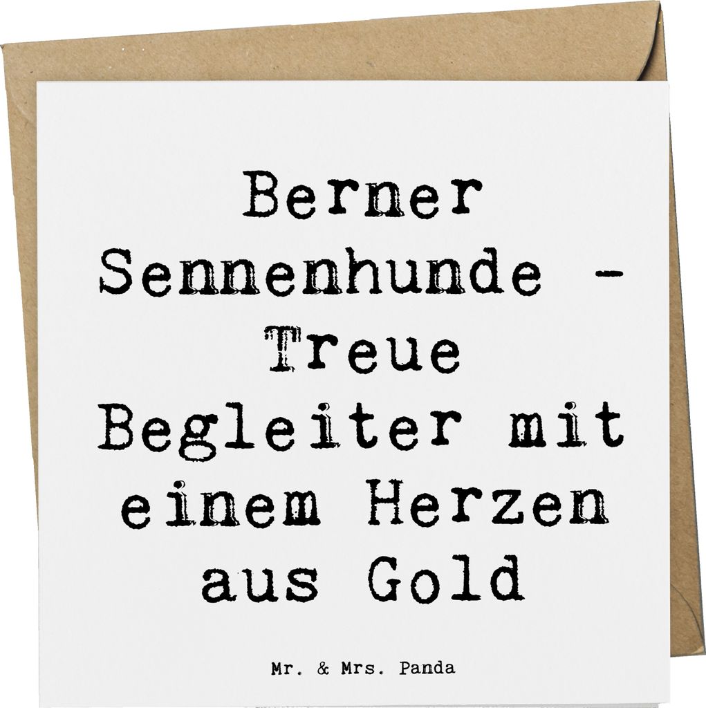 Mr. & Mrs. Panda Glückwunschkarte Spruch Berner Sennenhund Produktbild 