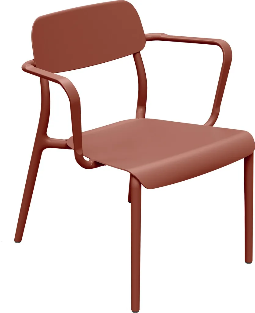 Fauteuil blanc RIMO 620x625x748 mm avec assise ergonomique et design