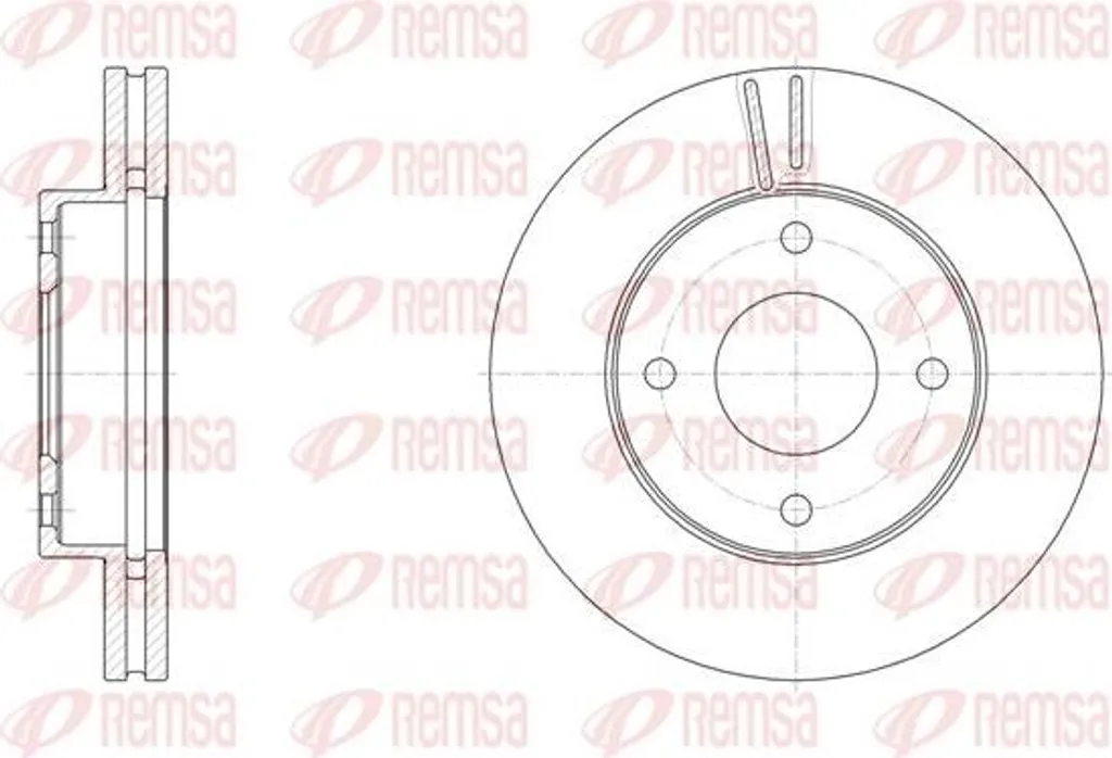 Disque de frein REMSA 61532.10 pour NV200 OE 40206JX00A Qualité Origine