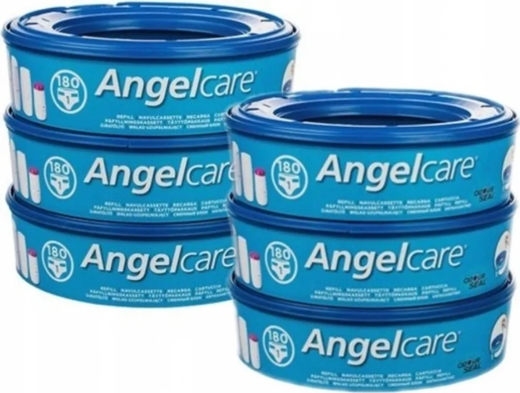 Recharge pour Seau à Couches Angelcare - Kit de 6 pour Chambre de Bébé