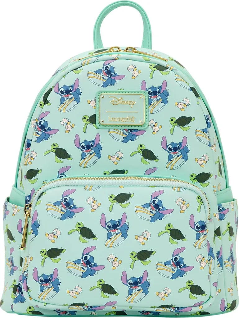 Zaino Loungefly Disney Stitch Animal Friends - Zainetto Fashion Blue