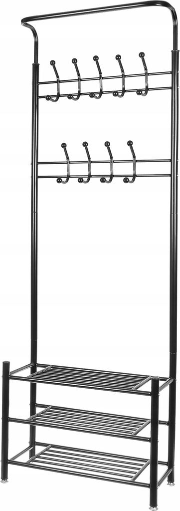 RUHHY 15744 Portemanteau avec trois étagères pour Image du produit 