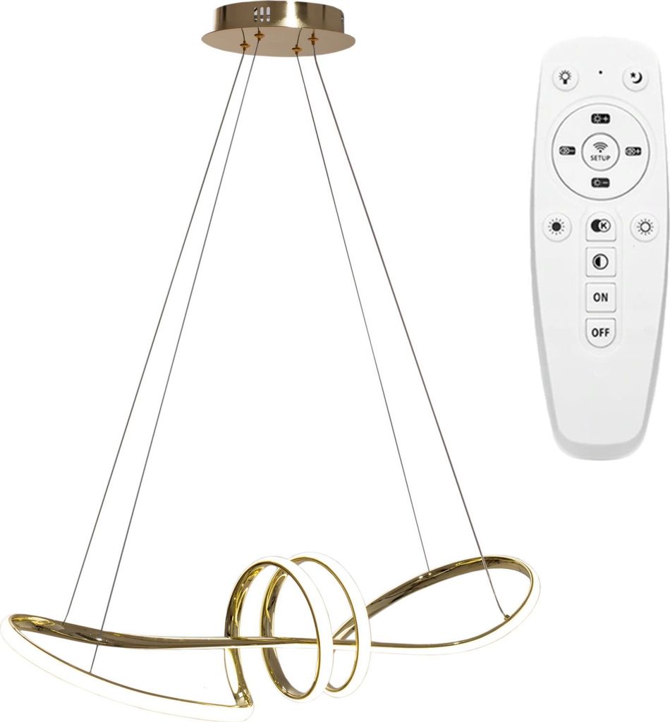 Závesné svietidlo tooLight APP824-CP GOLD Obrázok produktu 