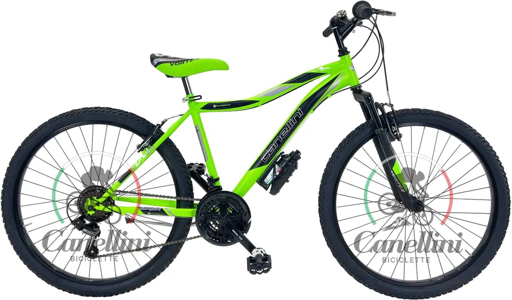 VTT ado 26 pouces Canellini VORTEX 18V : l'allié idéal pour monter les côtes