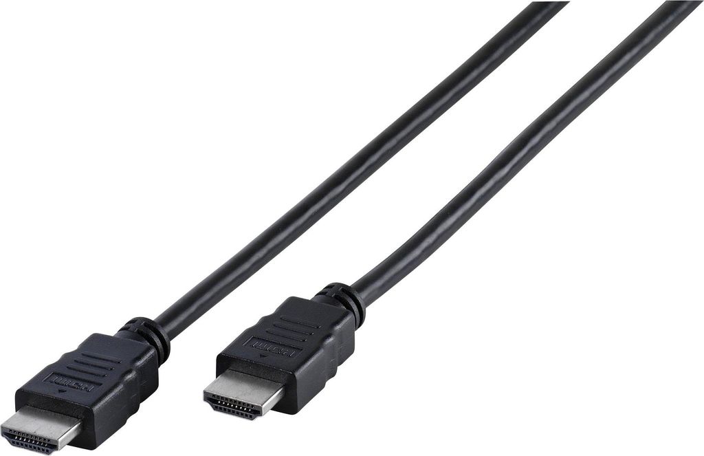 VIVanco High Speed HDMI Kabel mit Ethernet, HDMI Stecker HDMI Stecker, 1,5m, schwarz (47893)