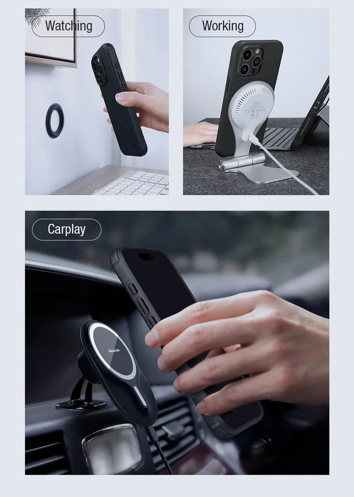 Custodia Nillkin iPhone 15 Pro Nero - Design Professionale e Sicuro - 26