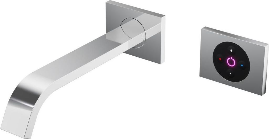 Steinberg Serie 135 Wand-Waschtischmischer, vollelektronische Mengen- und Temperaturregulierung, Ausladung 200mm, 1351814E