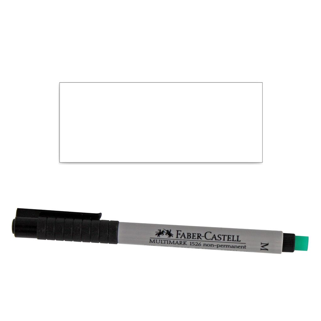 25 beschreibbare Magnet-Etiketten Magstick I 10 x 4 cm weiß I magnetische Beschriftungsfolie beschreibbar Magnet-Streifen zum Beschriften I mag_069