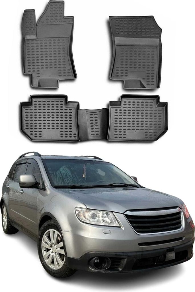 2008-2014 Subaru Tribeca tappetini TPE nero 4 pz Immagine del prodotto 