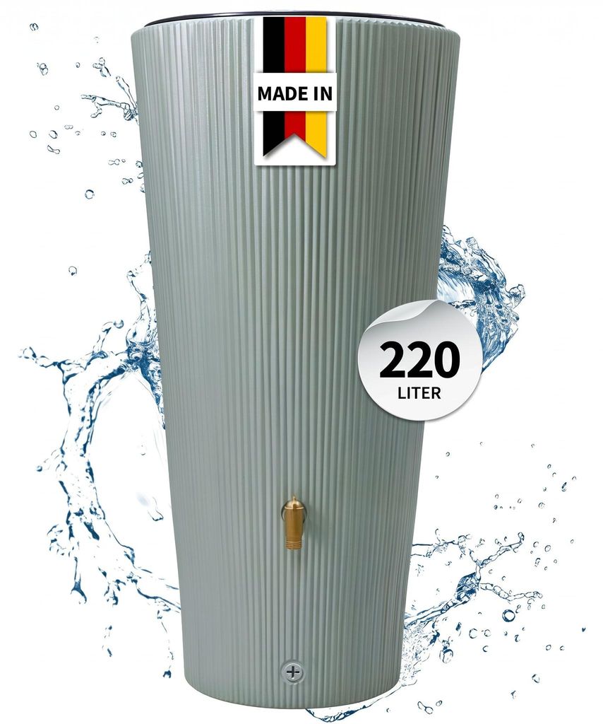4rain VASO DECOR 2in1 beplantbare regenton 220 Liter agave Productafbeelding 