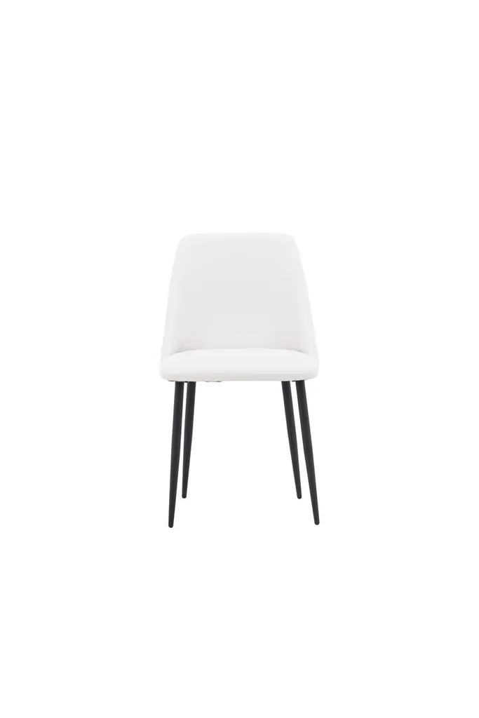 Lot de chaises design Night en polyuréthane blanc et noir pour séjour