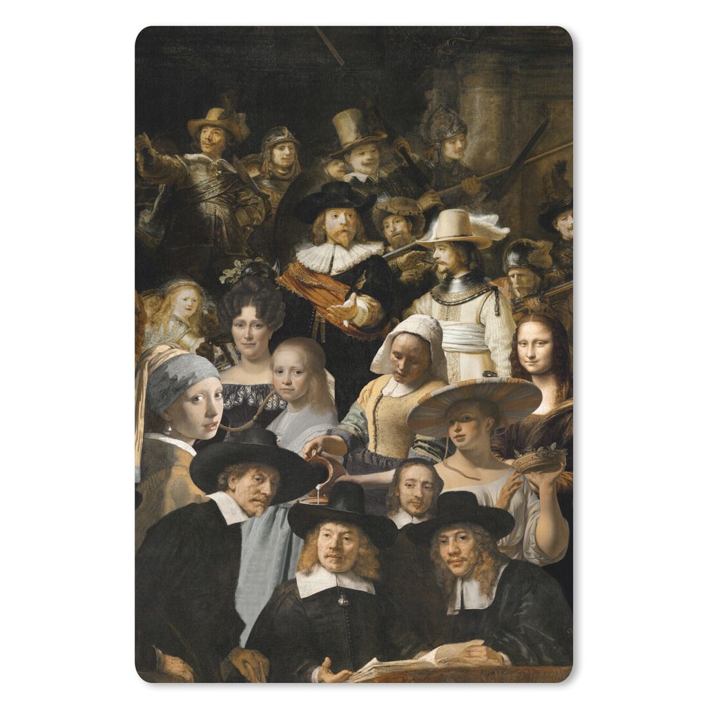 MuchoWow Mauspad Mousepad Malerei - Collage - Alte Meister 18x27 cm - Mousepads - Maus Mat - Pad - Mausunterlage