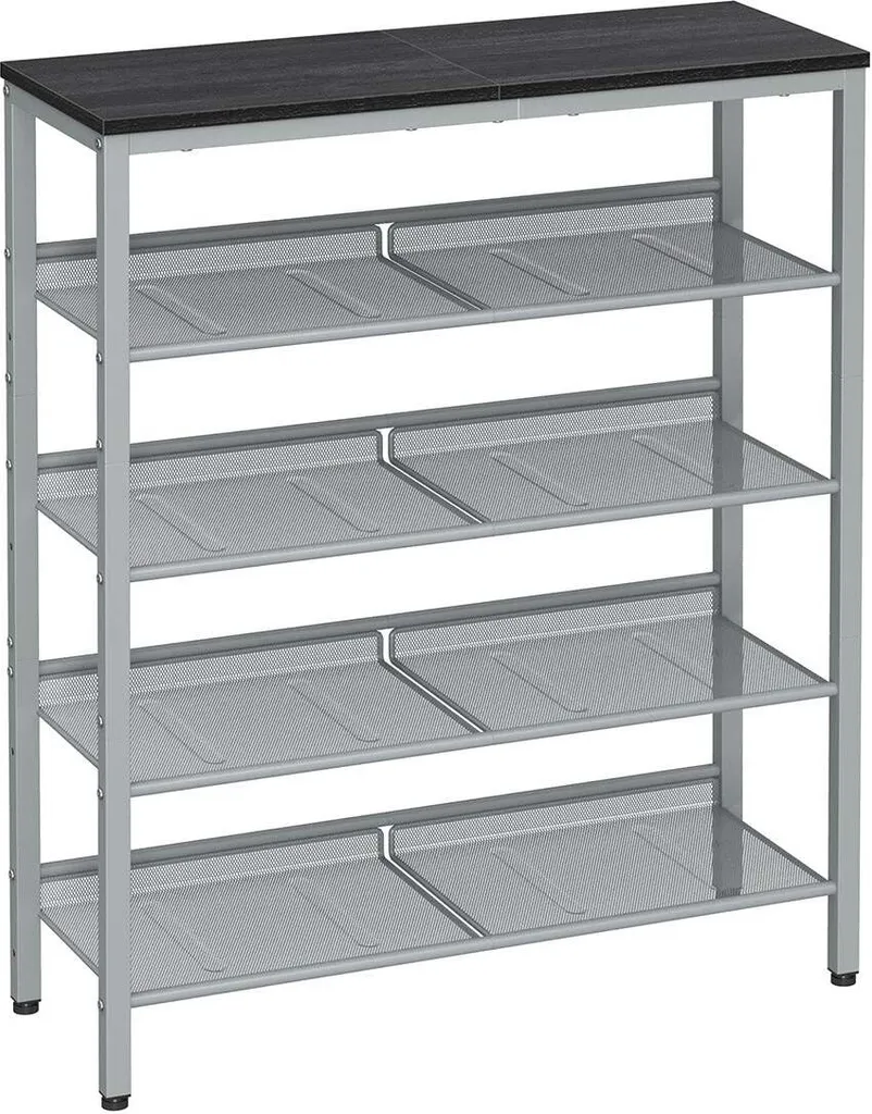 Rangement chaussures peu encombrant Rootz - Structure acier 75x28x93 cm