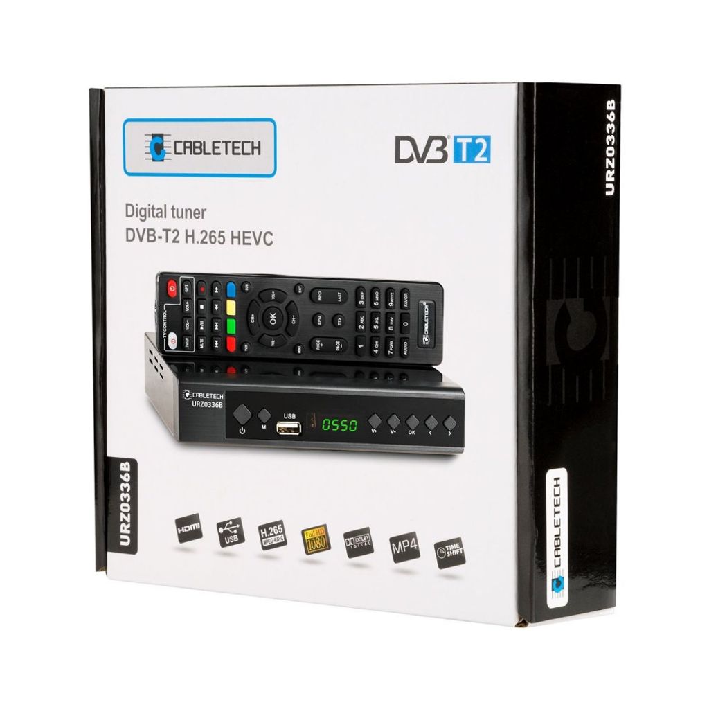 Cabletech DEKODER DVB-T2 H.265 HEVC URZ0336B Obrázok produktu 5