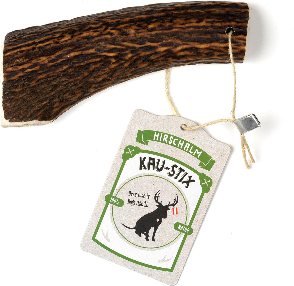 Hirschalm Kau-Stix Rothirsch Ganz L, Kauknochen für Hunde