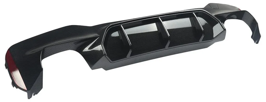 Diffuseur Arrière Style M5 en ABS de Haute Qualité Aspect Carbone