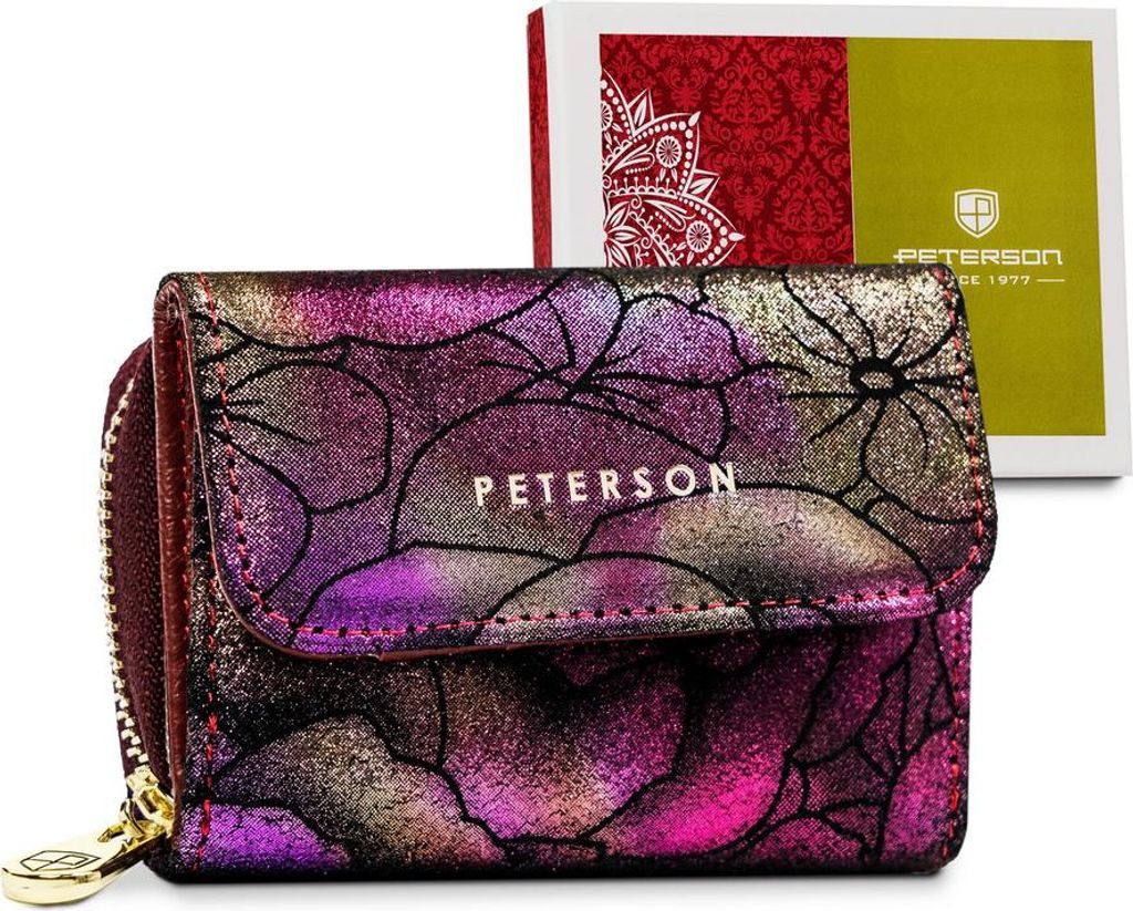 Peterson | Kleine Damenledergeldbörse mit RFID