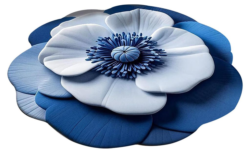 3D-Blumen-Fußmatte, saugfähige Badematte, realistischer Blumenteppich mit rutschfester Unterseite für Badezimmer, Wohnzimmer, Schlafzimmer, Eing...