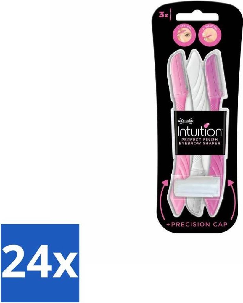 Wilkinson Intuition – Nachfüllklingen – Augenbrauenformer – Präzision – 3 Klingen - Vorteilspack - 24 Stücke