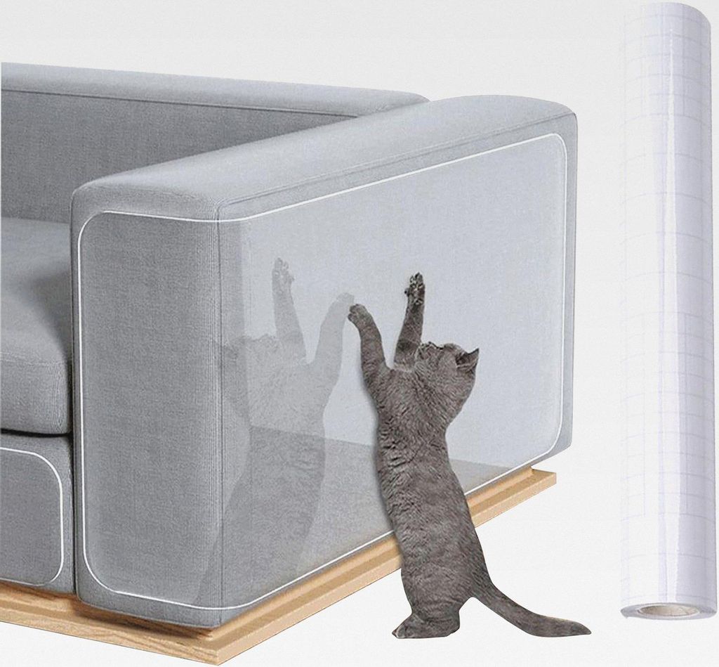 Katzen Kratzschutz Für Möbel - Schutz Für Couch Vor Katzenkrallen - Selbstklebende Schutzfolie Für Tierkrallen,Stuhl Bett Boden Sofa Ecke Wohnz...
