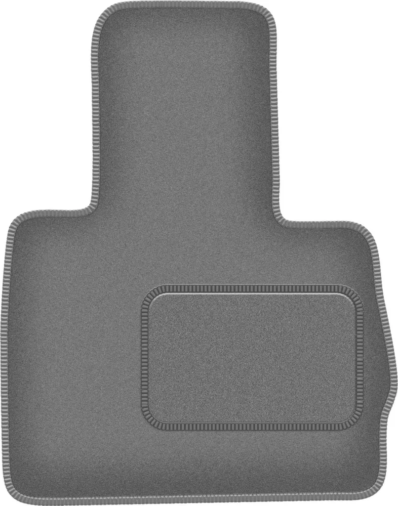 Tappetino conducente in velluto grafite compatibile con BMW X5 E53 (1999-2006, xDrive 4WD) – con fissaggi – su misura