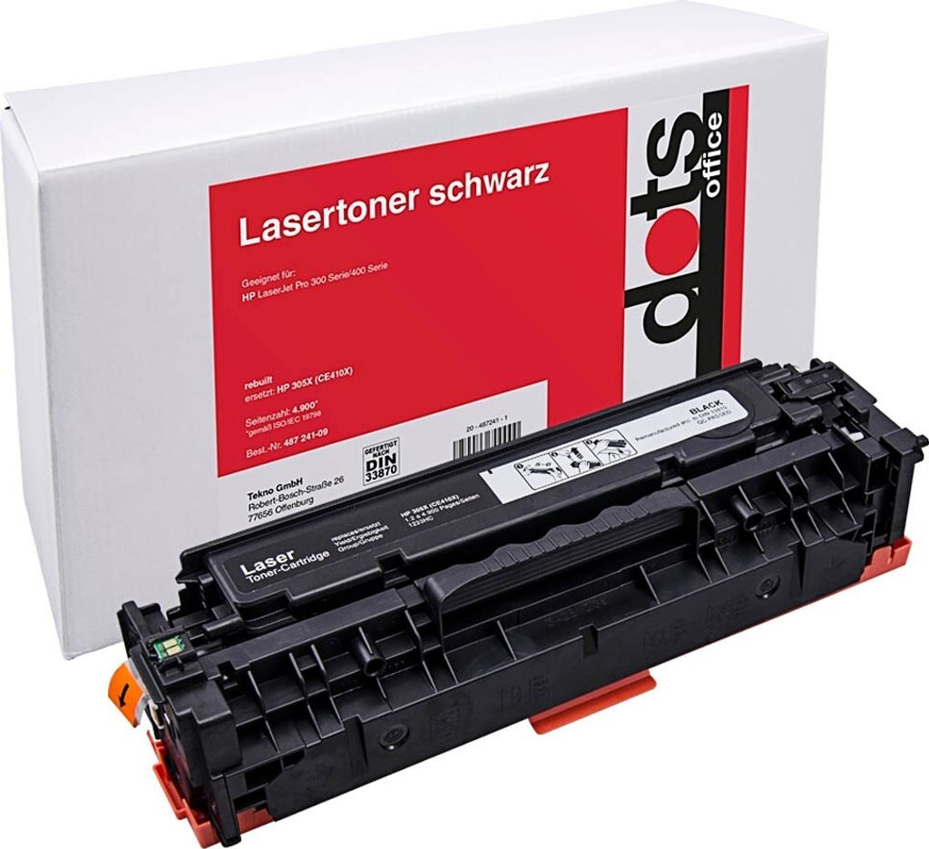 dots schwarz Toner kompatibel zu HP 305X (CE410X)