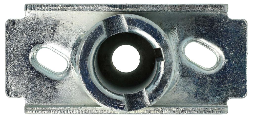 vhbw Messerhalter kompatibel mit Brast BRB-RM 18141eco, BRB-RM 18196, BRB-RM 18140-B&S, BRB-RM 18141 Rasenmäher - 10 x 5 x 4,5 cm Silber