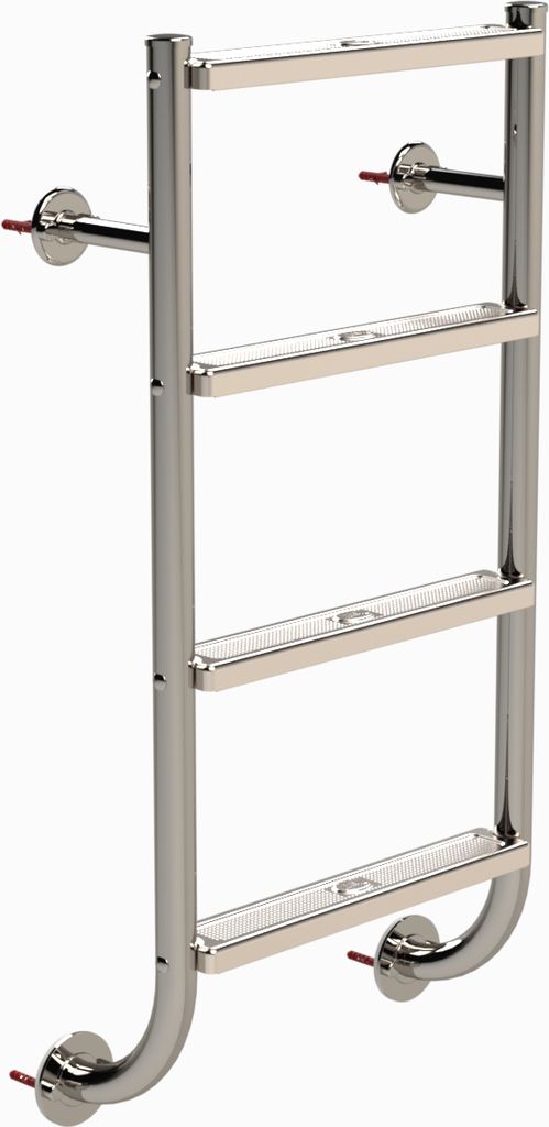 Eichenwald Poolleiter Modell 04 Tina geteilt nur Leiternteil 4 Stufen mit Flansch unten