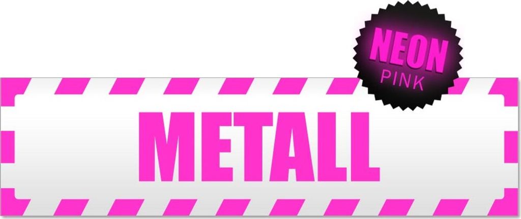 Metall gestreift Magnetschild Schild magnetisch