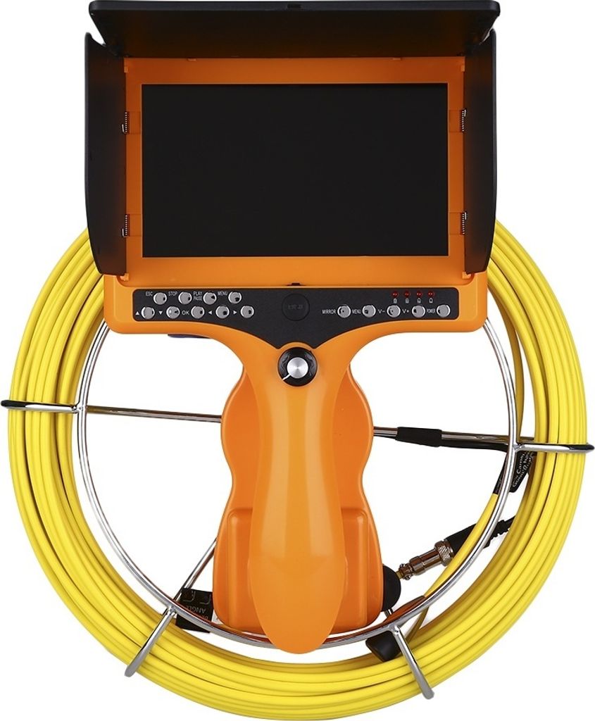 Endoskopkamera OXE InspCam 30 SD, Endoskop Kamera Inspektionskamera mit 8 LEDs Licht, 30m Kamerakabel, IP68, Ein robuster Koffer, Industrial Digita...