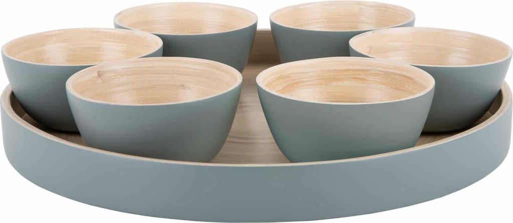 Present Time - Schale Tray Puro Rond - Grün - 32x32x6cm