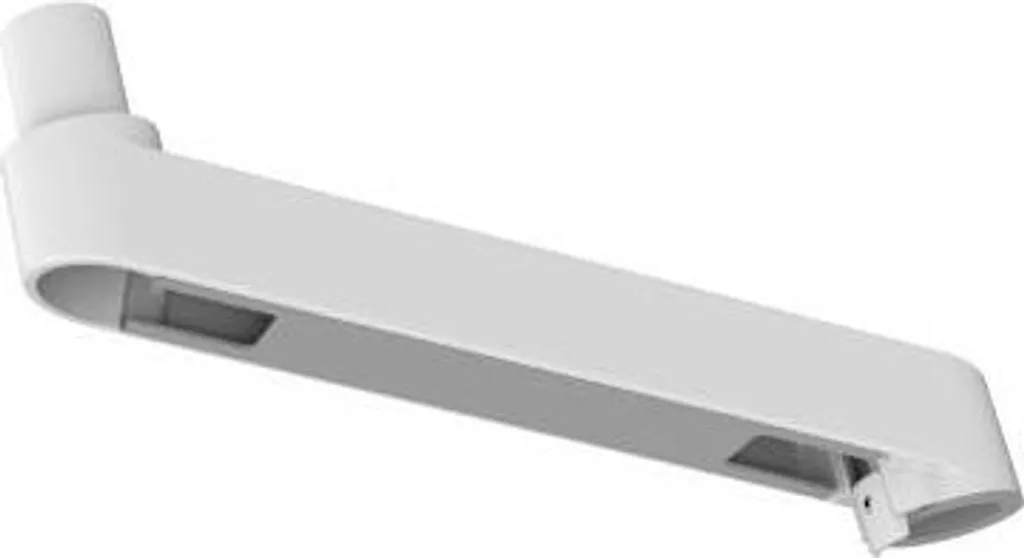 Raccord aluminium blanc 10 kg pivotant 180° pour extension Ergotron 400g