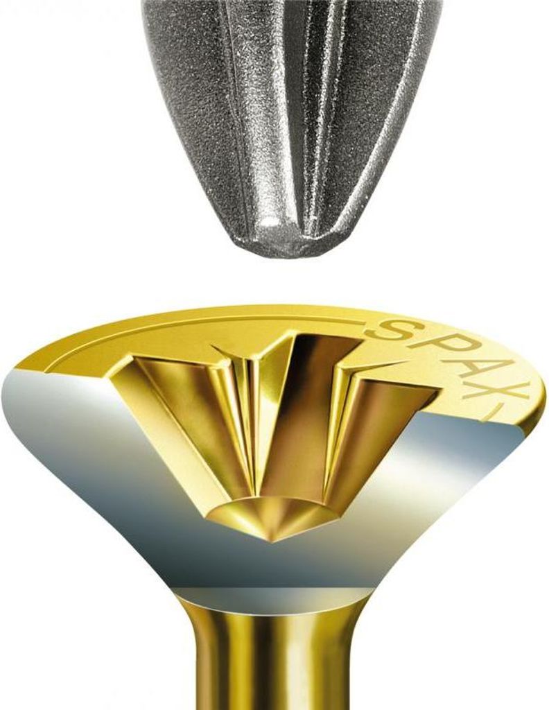 Universalschraube, 4 x 30 mm, 180 Stück, Vollgewinde, Senkkopf, Kreuzschlitz Z2, 4CUT, YELLOX - 8000000276644
