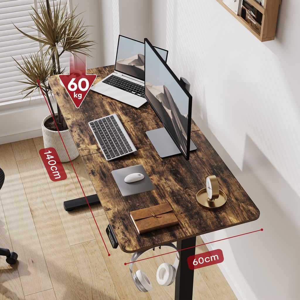 SANODESK Elektrischer Höhenverstellbarer Schreibtisch 140 x Produktbild 3