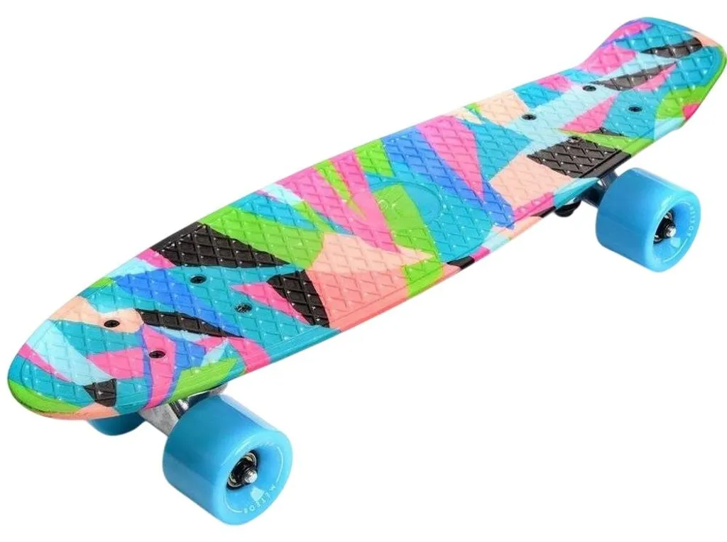 Mini Cruiser Skateboard Meteor Colors PP6194 - Planche colorée unisexe