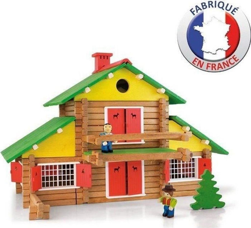 Jeujura My Wooden Chalet Bauklötze 8005 240 Stück