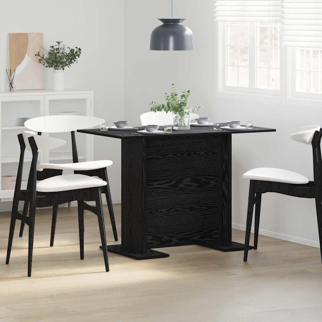 Maison Exclusive - Esstisch Schwarz Eichen-Optik 110 x 60 x 75 cm Holzwerkstoff