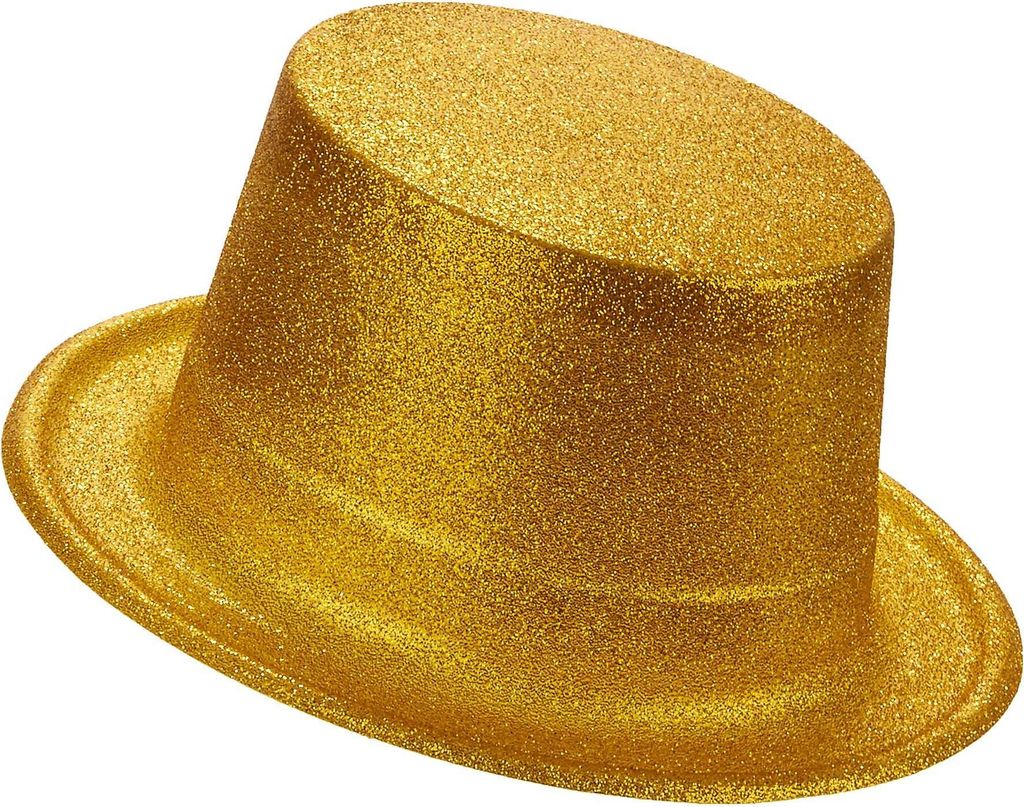 Cappello a cilindro oro - taglia unica Immagine del prodotto 