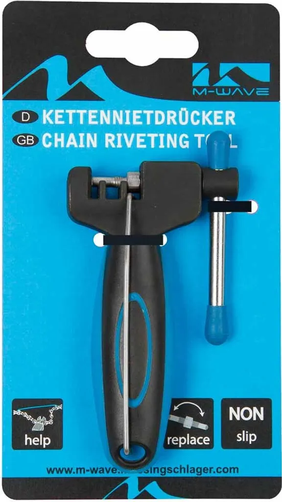 M-WAVE Mighty Riveteuse de chaîne vélo universelle pour 6 à 10 vitesses