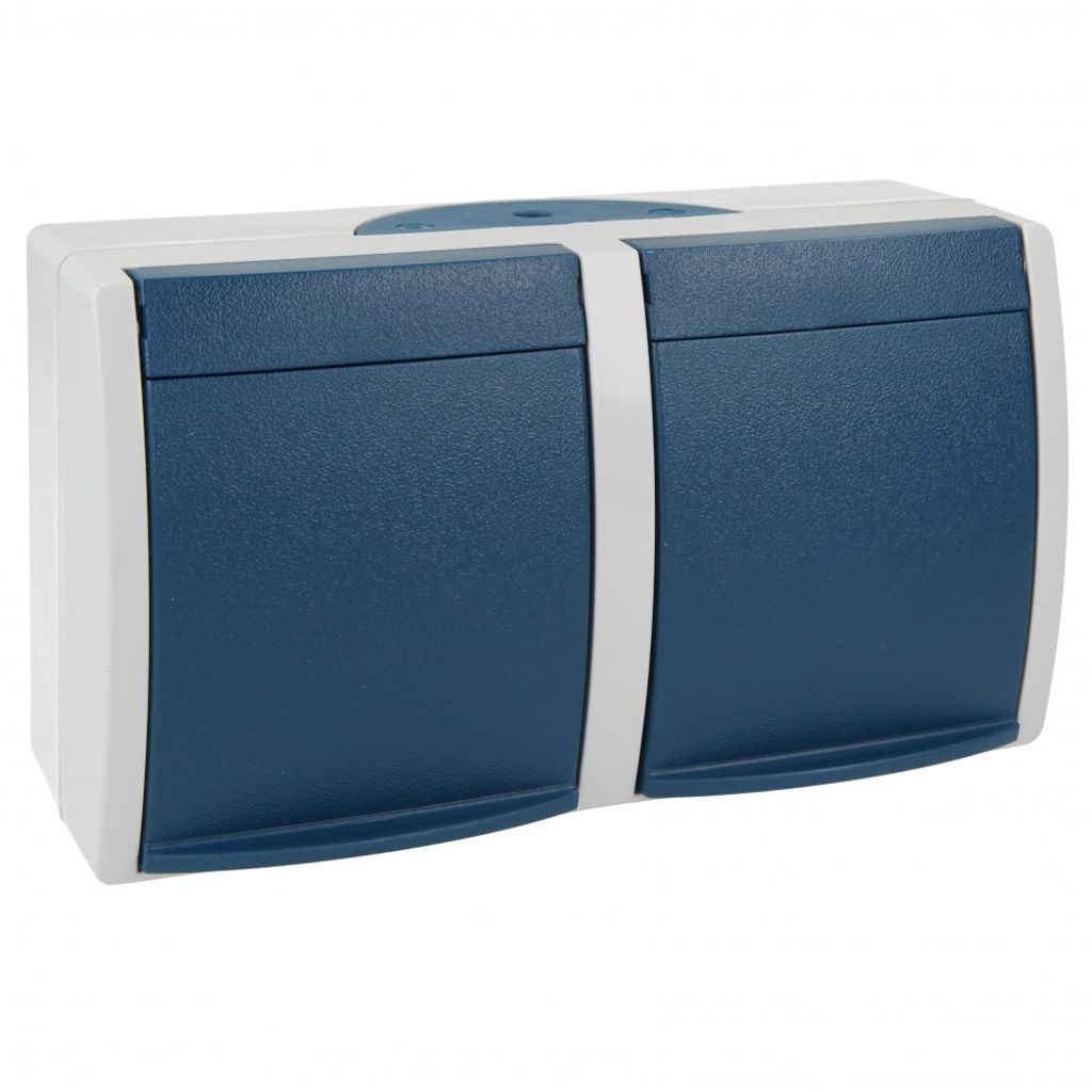 Busch Jaeger 20/2 EBW-53 Steckdose CEE 7/3 Blau - Weiß (2084-0-0720)