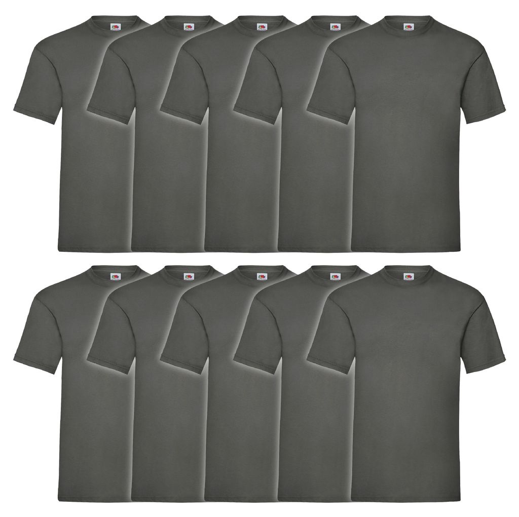 10er Pack Fruit of the Loom Valueweight T-Shirt Farbe: Produktbild 