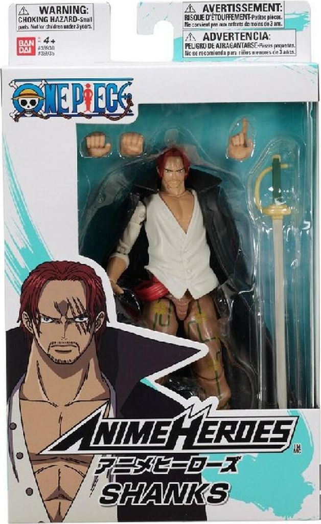 Figurki akcji One Piece Bandai Anime Heroes: Shanks 17 cm Zdjęcie produktu 