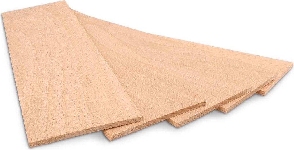 Metrie | Bh258C Bastelbrett Buchenholz | 258 x 70 x 3,5 mm Produktbild 