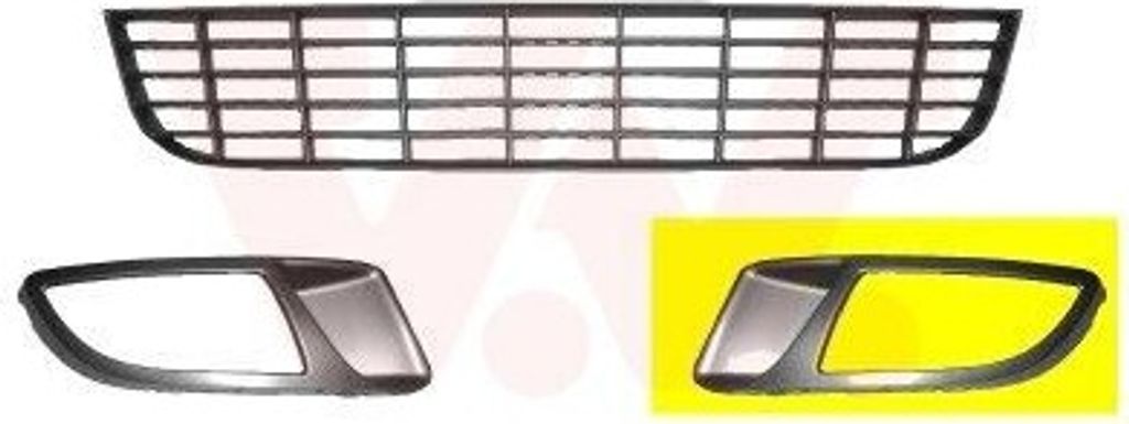 VAN WEZEL Lüftungsgitter Grill Stoßfänger für FIAT BRAVO II Produktbild 
