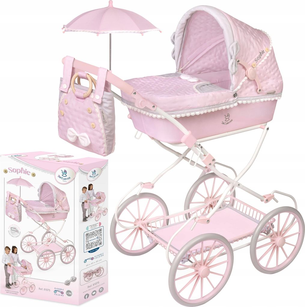 Wózek dla lalek z parasolką Sophie DeCuevas Toys 81075 Zdjęcie produktu 