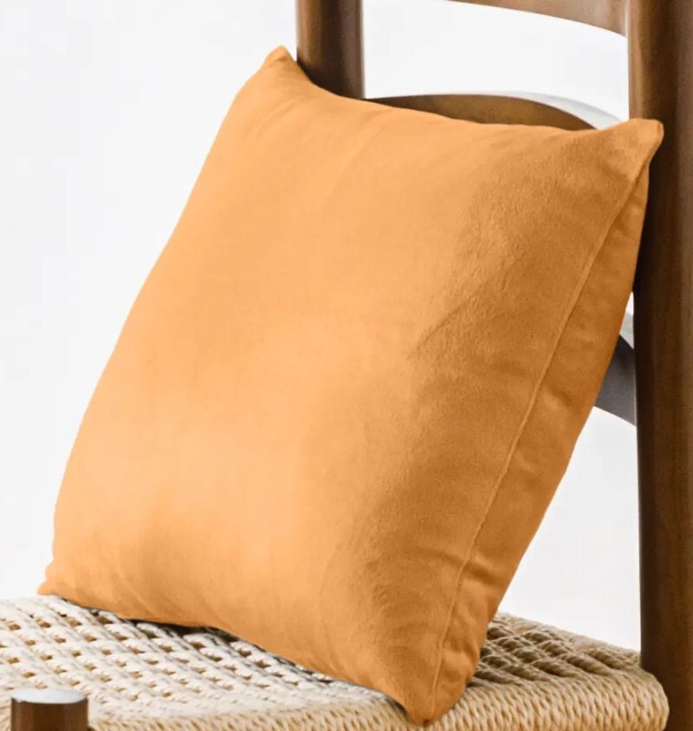 Kissenbezug - Gelb - 40x40 cm - Waschbar - Veloursstoff - Produktbild 