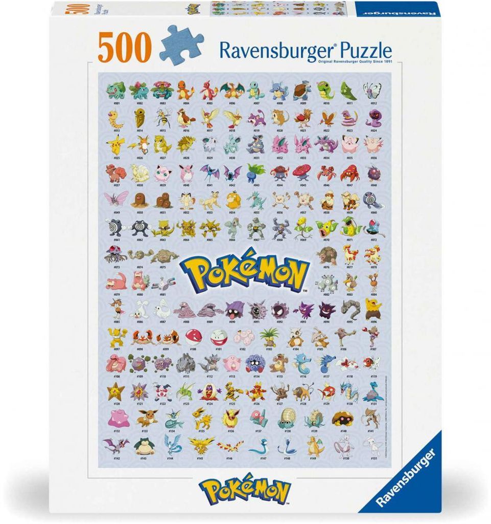 Puzzle 500 prvků. Pokémoni. Postavy Obrázek produktu 
