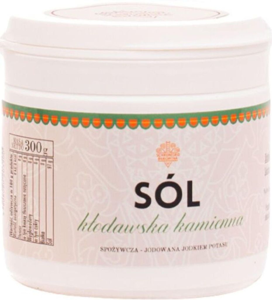 Sel de Kłodawa iodé, enrichi en iodure de potassium, 300 g Image du produit 